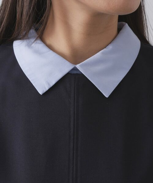 OPAQUE.CLIP / オペーク ドット クリップ カットソー | 襟付きドルマントップス【洗濯機OK】 | 詳細25