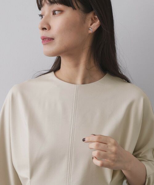 OPAQUE.CLIP / オペーク ドット クリップ カットソー | 襟付きドルマントップス【洗濯機OK】 | 詳細8