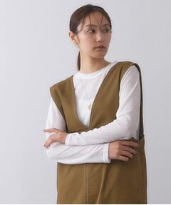 OPAQUE.CLIP / オペーク ドット クリップ カットソー | シアーラウンドネックカットソー【洗濯機洗い可】