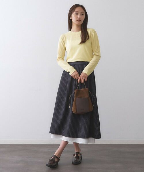 OPAQUE.CLIP / オペーク ドット クリップ カットソー | シアーラウンドネックカットソー【洗濯機洗い可】 | 詳細14