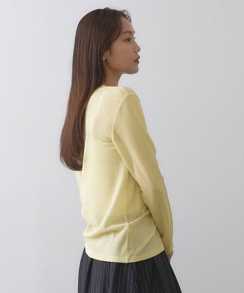 OPAQUE.CLIP / オペーク ドット クリップ カットソー | シアーラウンドネックカットソー【洗濯機洗い可】 | 詳細18