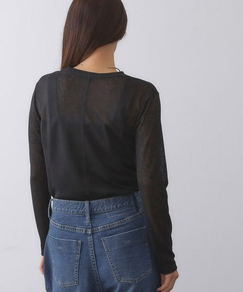 OPAQUE.CLIP / オペーク ドット クリップ カットソー | シアーラウンドネックカットソー【洗濯機洗い可】 | 詳細9