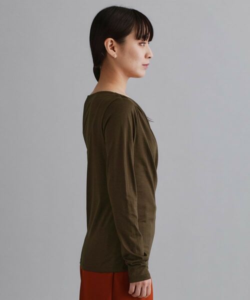 OPAQUE.CLIP / オペーク ドット クリップ カットソー | 【es】アシメドレープカットソー【洗濯機OK】 | 詳細10