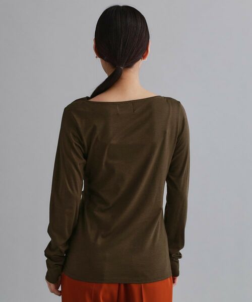 OPAQUE.CLIP / オペーク ドット クリップ カットソー | 【es】アシメドレープカットソー【洗濯機OK】 | 詳細11