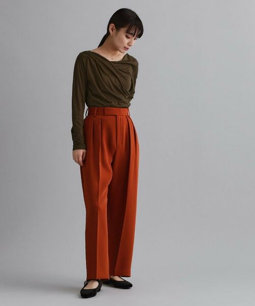 OPAQUE.CLIP / オペーク ドット クリップ カットソー | 【es】アシメドレープカットソー【洗濯機OK】 | 詳細7