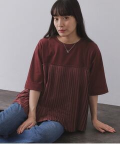 OPAQUE.CLIP / オペーク ドット クリップ カットソー | プリーツドッキングカットソー【洗濯機OK】