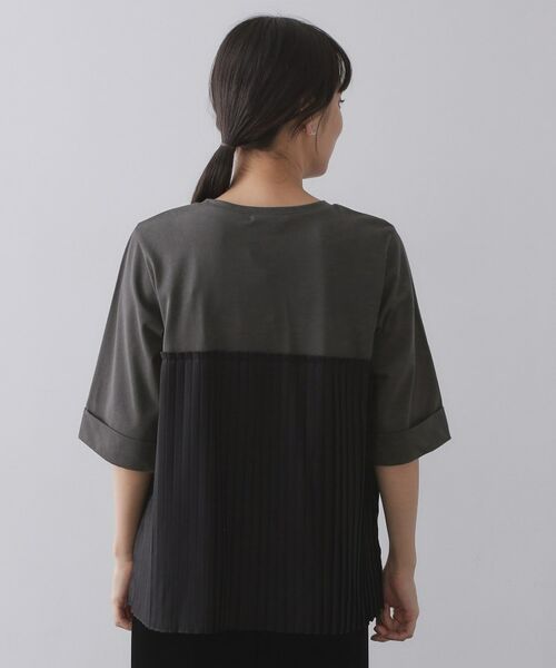 OPAQUE.CLIP / オペーク ドット クリップ カットソー | プリーツドッキングカットソー【洗濯機OK】 | 詳細15