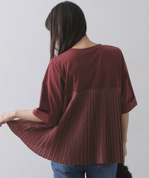 OPAQUE.CLIP / オペーク ドット クリップ カットソー | プリーツドッキングカットソー【洗濯機OK】 | 詳細5