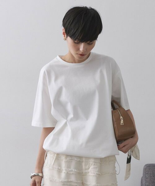 OPAQUE.CLIP / オペーク ドット クリップ Tシャツ | 裾ドロストTシャツ【洗濯機洗い可】 | 詳細1