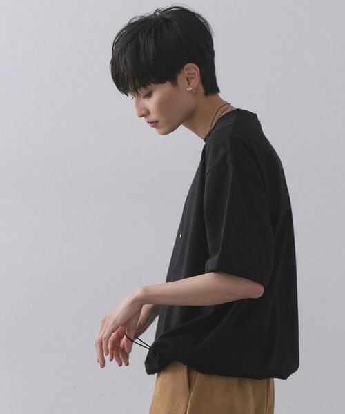 OPAQUE.CLIP / オペーク ドット クリップ Tシャツ | 裾ドロストTシャツ【洗濯機洗い可】 | 詳細5