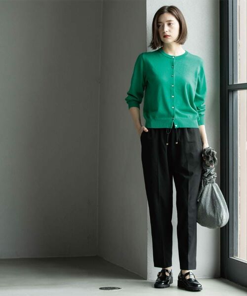 OPAQUE.CLIP / オペーク ドット クリップ カーディガン・ボレロ | クルーニットカーディガン/エクストラファインメリノウール【THEシリーズ/洗濯機OK】《6col/S~LL》 | 詳細14