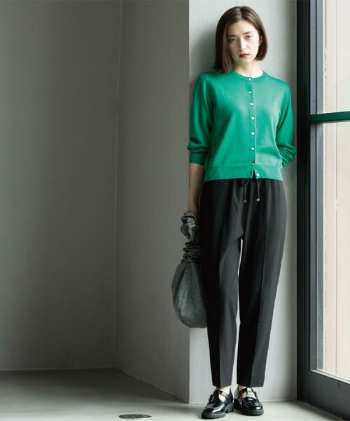 OPAQUE.CLIP / オペーク ドット クリップ カーディガン・ボレロ | クルーニットカーディガン/エクストラファインメリノウール【THEシリーズ/洗濯機OK】《6col/S~LL》 | 詳細15
