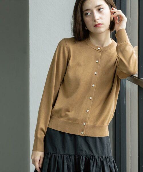 OPAQUE.CLIP / オペーク ドット クリップ カーディガン・ボレロ | クルーニットカーディガン/エクストラファインメリノウール【THEシリーズ/洗濯機OK】《6col/S~LL》 | 詳細20
