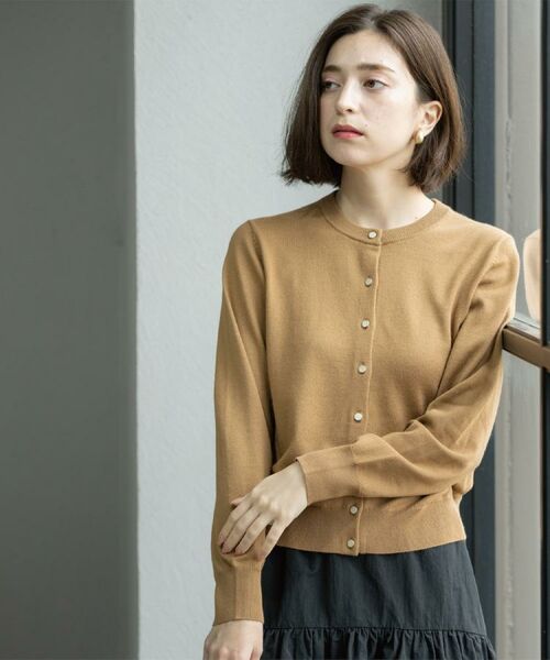 OPAQUE.CLIP / オペーク ドット クリップ カーディガン・ボレロ | クルーニットカーディガン/エクストラファインメリノウール【THEシリーズ/洗濯機OK】《6col/S~LL》 | 詳細21