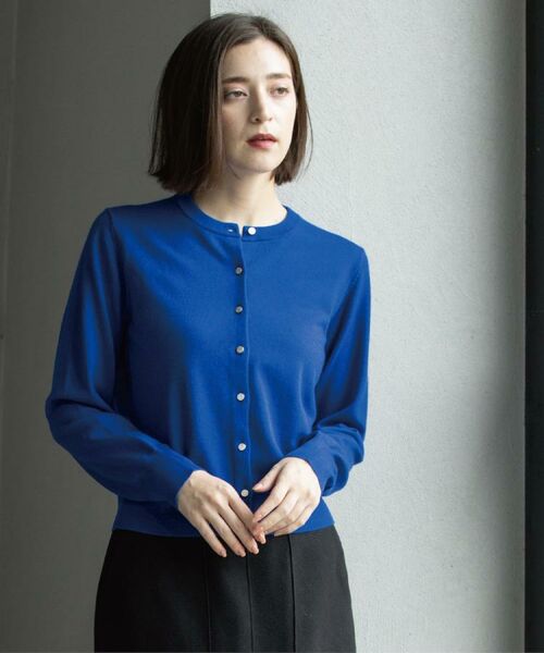 OPAQUE.CLIP / オペーク ドット クリップ カーディガン・ボレロ | クルーニットカーディガン/エクストラファインメリノウール【THEシリーズ/洗濯機OK】《6col/S~LL》 | 詳細25