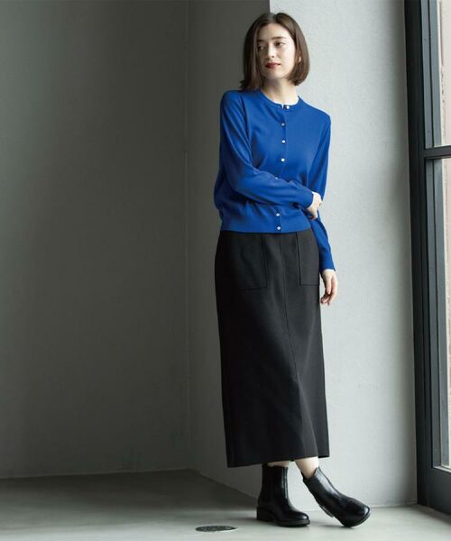 OPAQUE.CLIP / オペーク ドット クリップ カーディガン・ボレロ | クルーニットカーディガン/エクストラファインメリノウール【THEシリーズ/洗濯機OK】《6col/S~LL》 | 詳細30