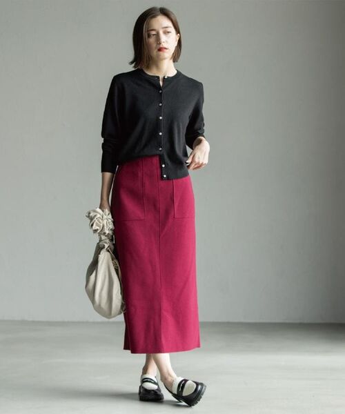 OPAQUE.CLIP / オペーク ドット クリップ カーディガン・ボレロ | クルーニットカーディガン/エクストラファインメリノウール【THEシリーズ/洗濯機OK】《6col/S~LL》 | 詳細9