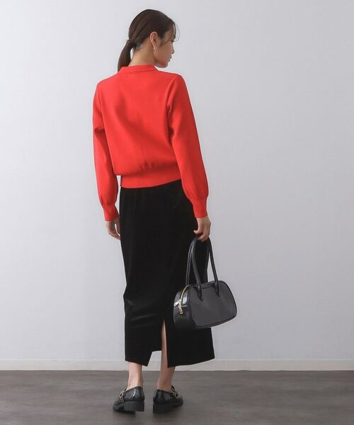 OPAQUE.CLIP / オペーク ドット クリップ カーディガン・ボレロ | 衿付き変形ボタンニットカーディガン【洗濯機OK/抗ピル】 | 詳細11