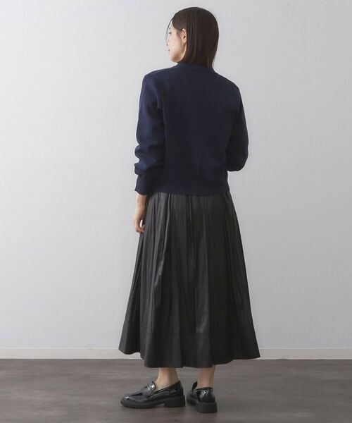 OPAQUE.CLIP / オペーク ドット クリップ カーディガン・ボレロ | 衿付き変形ボタンニットカーディガン【洗濯機OK/抗ピル】 | 詳細7