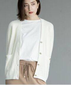 OPAQUE.CLIP / オペーク ドット クリップ カーディガン・ボレロ | フェザーヤーンカーディガン【洗濯機OK/抗ピル】