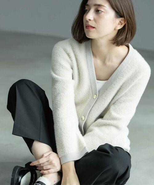 OPAQUE.CLIP / オペーク ドット クリップ カーディガン・ボレロ | フェザーヤーンカーディガン【洗濯機OK/抗ピル】 | 詳細11