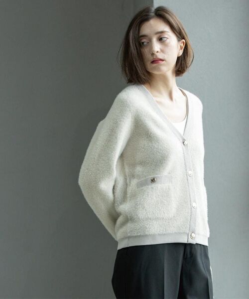 OPAQUE.CLIP / オペーク ドット クリップ カーディガン・ボレロ | フェザーヤーンカーディガン【洗濯機OK/抗ピル】 | 詳細13