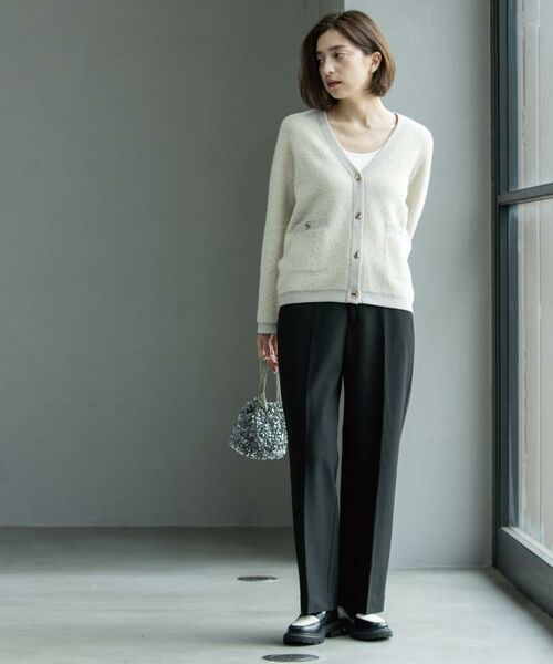 OPAQUE.CLIP / オペーク ドット クリップ カーディガン・ボレロ | フェザーヤーンカーディガン【洗濯機OK/抗ピル】 | 詳細14