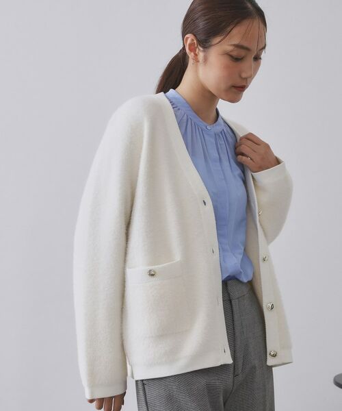 OPAQUE.CLIP / オペーク ドット クリップ カーディガン・ボレロ | フェザーヤーンカーディガン【洗濯機OK/抗ピル】 | 詳細17