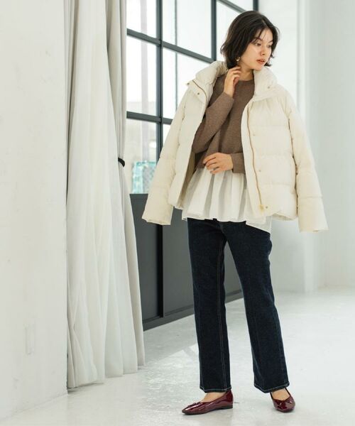 OPAQUE.CLIP / オペーク ドット クリップ ダウンジャケット・ベスト | 撥水ショートダウン【防風/抗菌防臭/洗濯機洗い可】《SS～LL》 | 詳細5