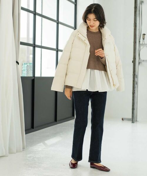 撥水ショートダウン【防風/抗菌防臭/洗濯機洗い可】《SS～LL