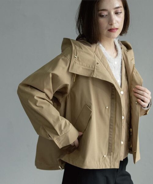 OPAQUE.CLIP / オペーク ドット クリップ パーカー | 《ツインセット》マウンテンパーカー×キルティングベストライナー【撥水/洗濯機OK】 | 詳細12