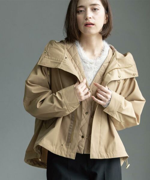 OPAQUE.CLIP / オペーク ドット クリップ パーカー | 《ツインセット》マウンテンパーカー×キルティングベストライナー【撥水/洗濯機OK】 | 詳細14