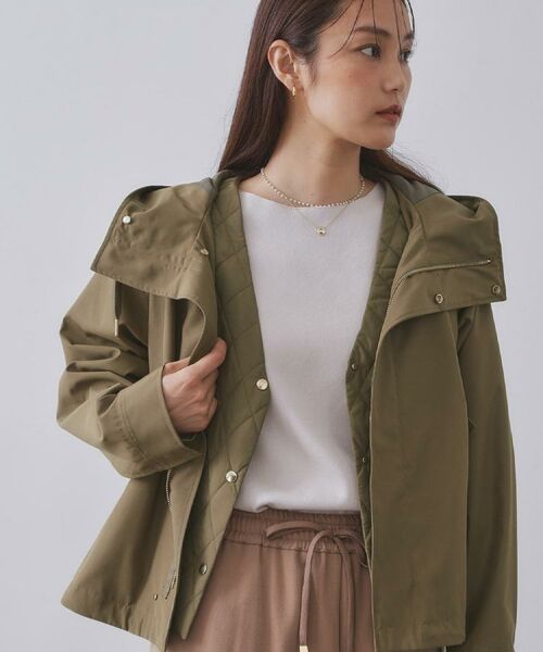 OPAQUE.CLIP / オペーク ドット クリップ パーカー | 《ツインセット》マウンテンパーカー×キルティングベストライナー【撥水/洗濯機OK】 | 詳細26