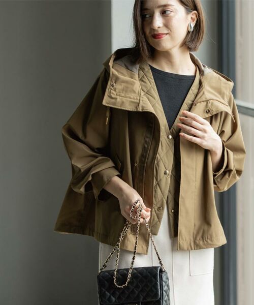 OPAQUE.CLIP / オペーク ドット クリップ パーカー | 《ツインセット》マウンテンパーカー×キルティングベストライナー【撥水/洗濯機OK】 | 詳細7