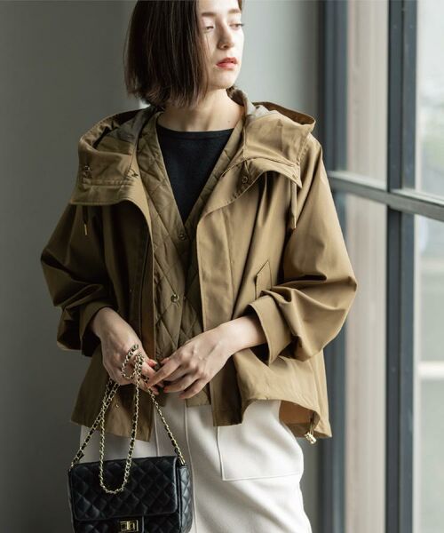 OPAQUE.CLIP / オペーク ドット クリップ パーカー | 《ツインセット》マウンテンパーカー×キルティングベストライナー【撥水/洗濯機OK】 | 詳細9