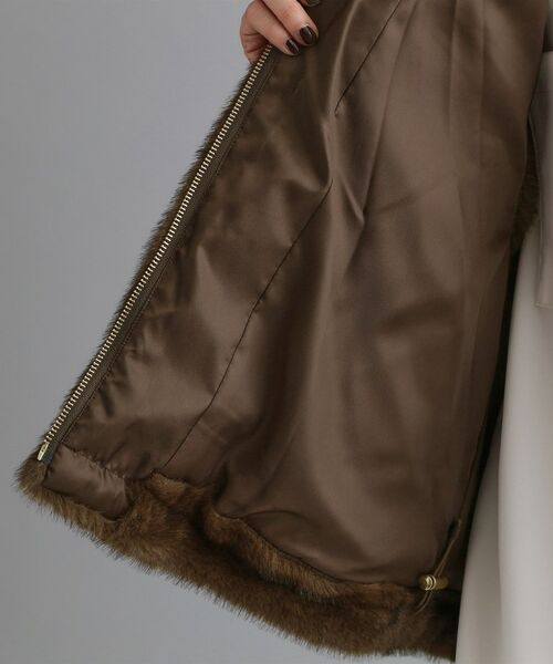 OPAQUE.CLIP / オペーク ドット クリップ ベスト | 【es】ミンクライクフェイクファーフードベスト【洗える】 | 詳細15