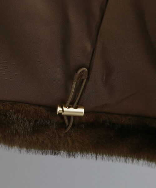 OPAQUE.CLIP / オペーク ドット クリップ ベスト | 【es】ミンクライクフェイクファーフードベスト【洗える】 | 詳細16