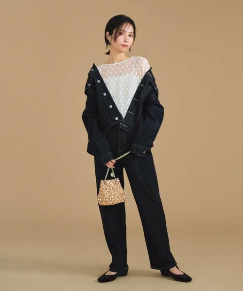 OPAQUE.CLIP / オペーク ドット クリップ Gジャン・デニムジャケット | ストレッチデニムジャケット/オーガニックコットン混【洗濯機洗い可】 | 詳細6