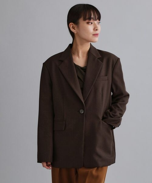 OPAQUE.CLIP / オペーク ドット クリップ テーラードジャケット | 【es】ビッグテーラードジャケット【UVケア/洗濯機OK】 | 詳細5