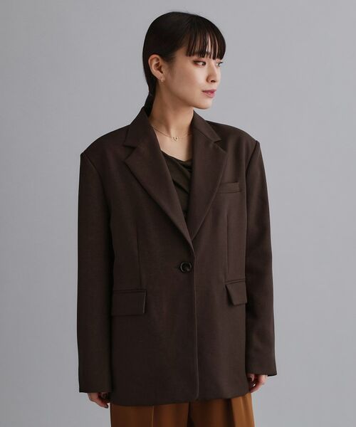 OPAQUE.CLIP / オペーク ドット クリップ テーラードジャケット | 【es】ビッグテーラードジャケット【UVケア/洗濯機OK】 | 詳細9