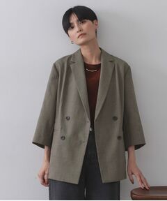 OPAQUE.CLIP / オペーク ドット クリップ テーラードジャケット | リネンライクダブルジャケット【洗える】