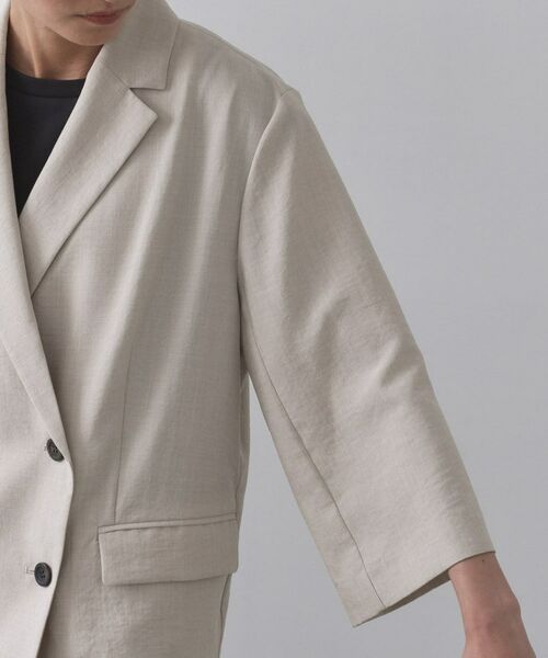 OPAQUE.CLIP / オペーク ドット クリップ テーラードジャケット | リネンライクダブルジャケット【洗える】 | 詳細17