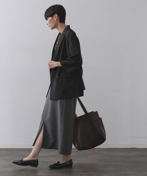 OPAQUE.CLIP / オペーク ドット クリップ テーラードジャケット | リネンライクダブルジャケット【洗える】 | 詳細2