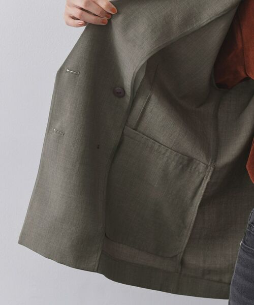 OPAQUE.CLIP / オペーク ドット クリップ テーラードジャケット | リネンライクダブルジャケット【洗える】 | 詳細23