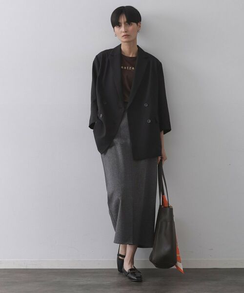 OPAQUE.CLIP / オペーク ドット クリップ テーラードジャケット | リネンライクダブルジャケット【洗える】 | 詳細3