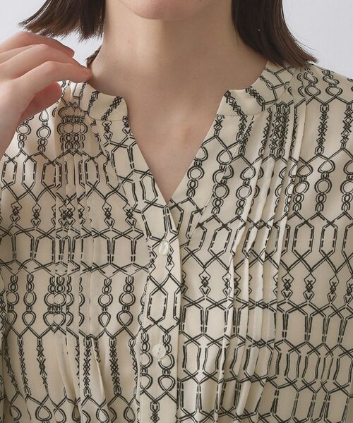 OPAQUE.CLIP / オペーク ドット クリップ ロング・マキシ丈ワンピース | チェーンプリントフィット&フレアワンピース【洗濯機洗い可〉 | 詳細12