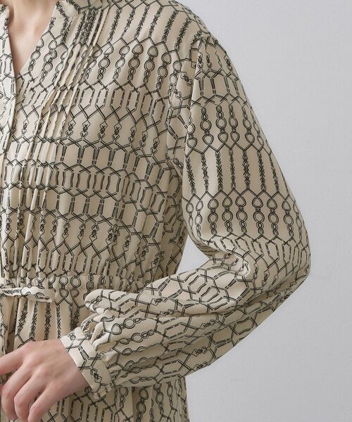 OPAQUE.CLIP / オペーク ドット クリップ ロング・マキシ丈ワンピース | チェーンプリントフィット&フレアワンピース【洗濯機洗い可〉 | 詳細13