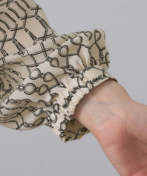 OPAQUE.CLIP / オペーク ドット クリップ ロング・マキシ丈ワンピース | チェーンプリントフィット&フレアワンピース【洗濯機洗い可〉 | 詳細14