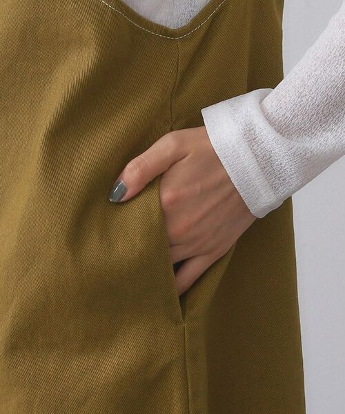 OPAQUE.CLIP / オペーク ドット クリップ ロング・マキシ丈ワンピース | 配色ステッチジャンスカ【洗濯機洗い可】 | 詳細14