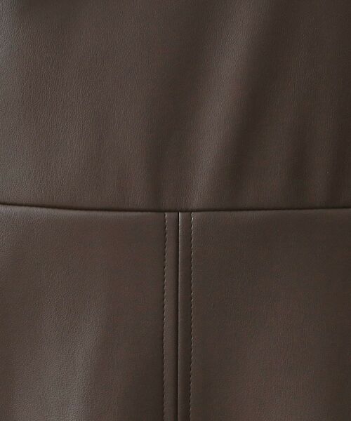 OPAQUE.CLIP / オペーク ドット クリップ ロング・マキシ丈ワンピース | レザー調フレアジャンスカ【洗える】 | 詳細4